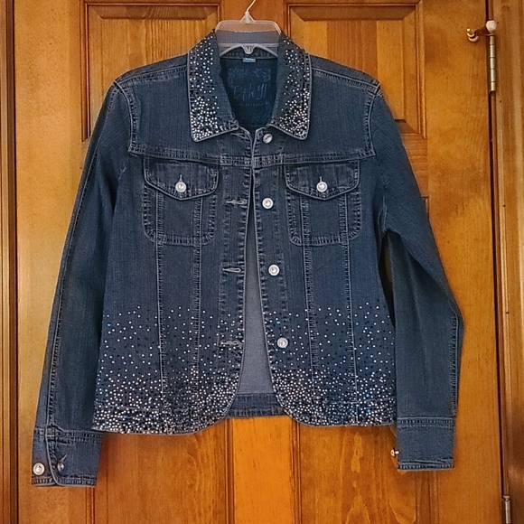 sparkly jean jacket